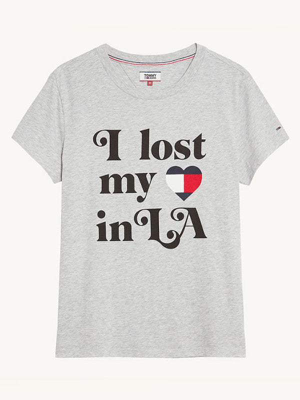 Tjw Tommy Phrase Tee LT GREY HTR / L