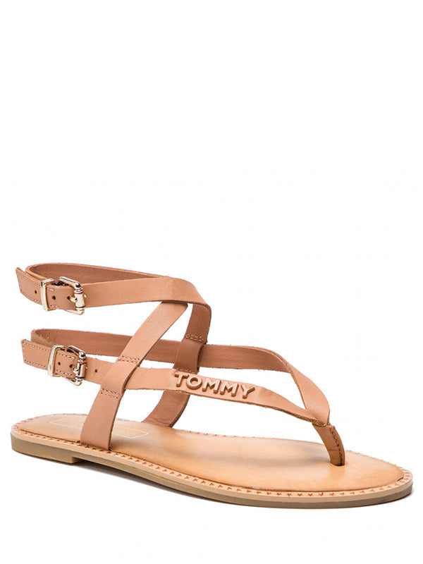 Iconic Flat Strappy SILKY NUDE / 36