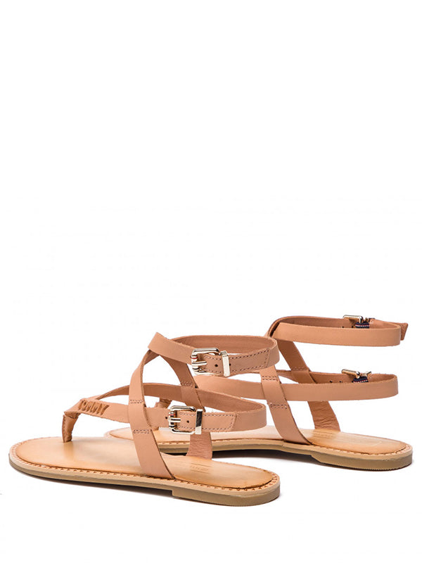 Iconic Flat Strappy SILKY NUDE / 36