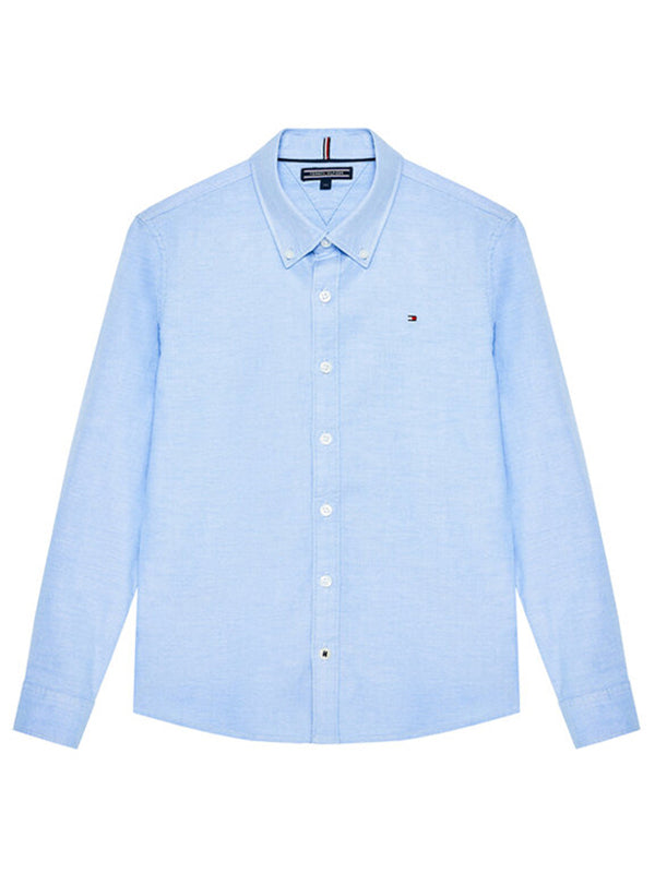 Boys Stretch Oxford Shirt Blue / 10