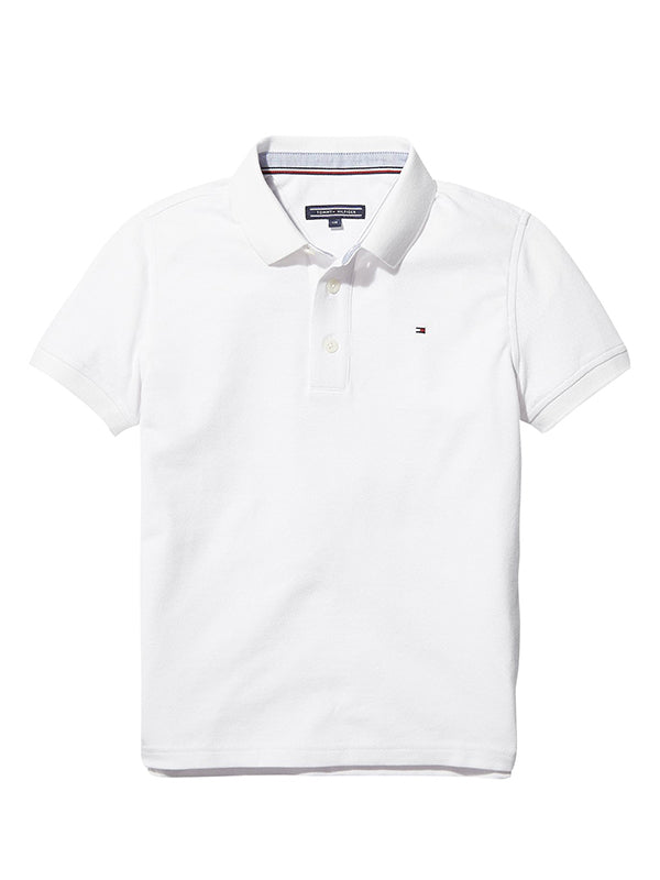 Boys Tommy Polo S/S Bright White / 10