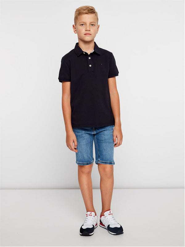 Boys Tommy Polo S/S Sky Captain / 10