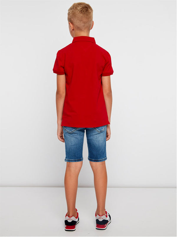 Boys Tommy Polo S/S Apple Red / 10