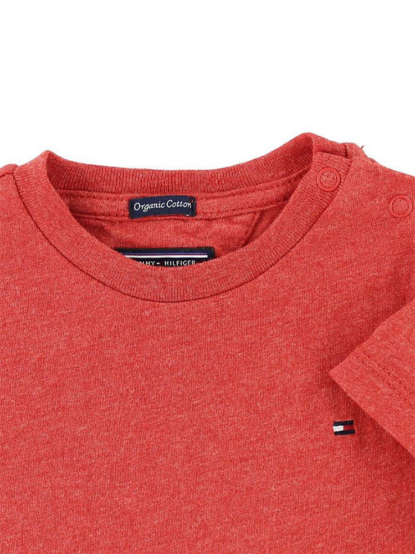 Boys Basic Cn Knit S Apple Red Heather / 10