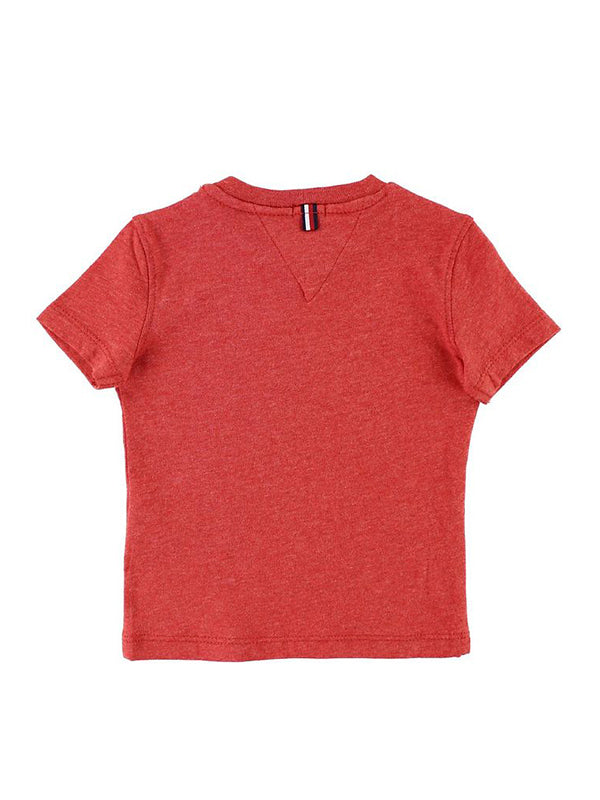 Boys Basic Cn Knit S Apple Red Heather / 10