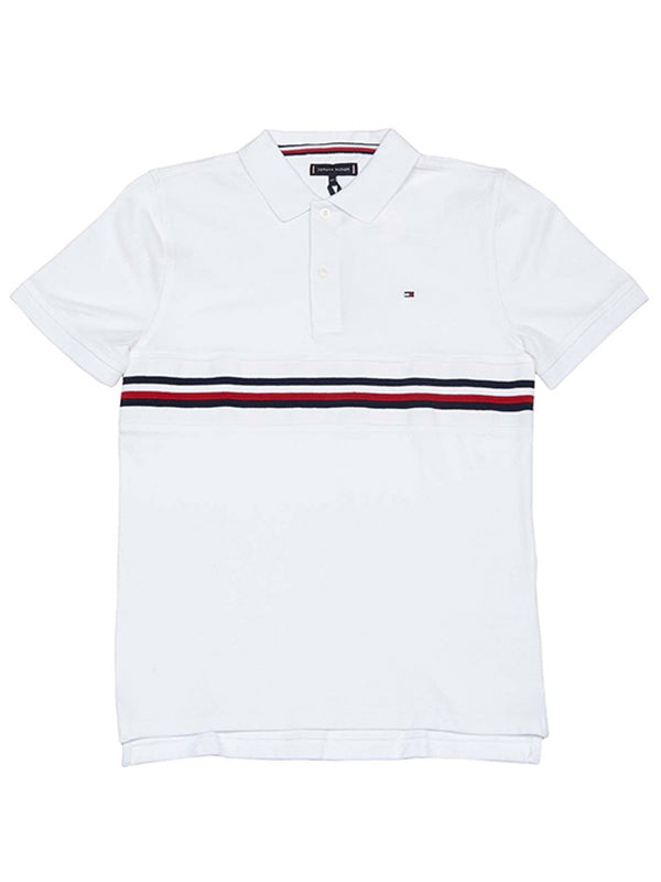 Flag Insert Polo S/S Bright White / 10