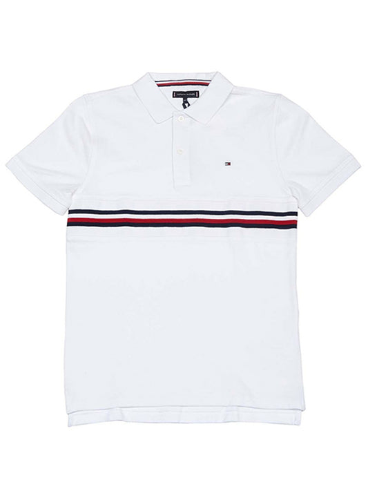 Flag Insert Polo S/S Bright White / 10