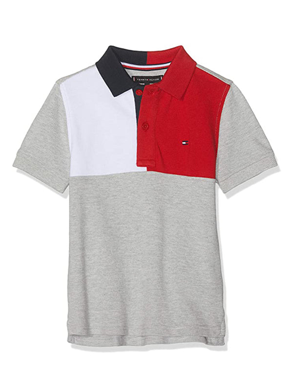 Colorblock Polo S/S Grey Heather / 10