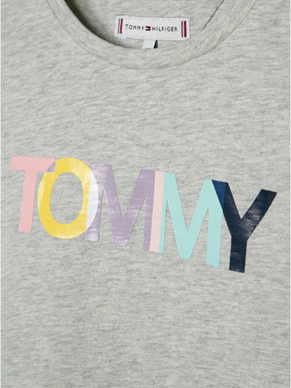 Colored Tommy Logo LIGHT GREY HTR / 10