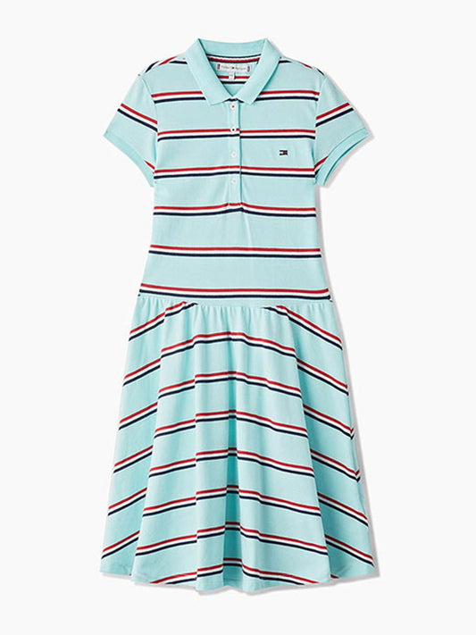 Polo Dress Skater Sh Blue Light / 10