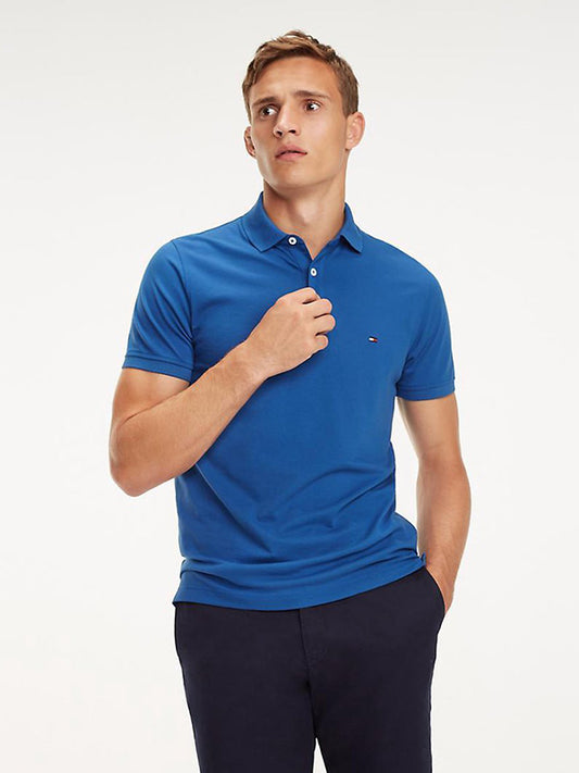 Tommy Slim Polo BLUE QUARTZ / L