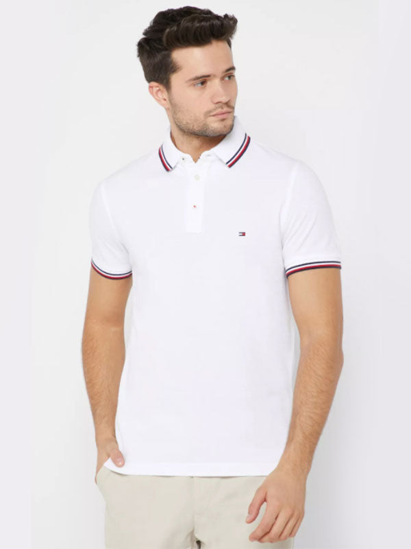 Tommy Tipped Slim Po BRIGHT WHITE / L