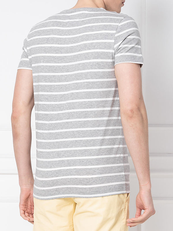 Stretch Slim Fit Tee CLOUD HTR / BRIGHT WHITE / L