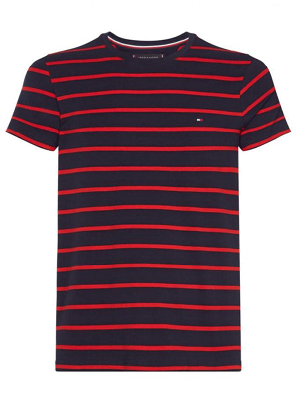 Stretch Slim Fit Tee SKY CAPTAIN / HAUTE RED / L