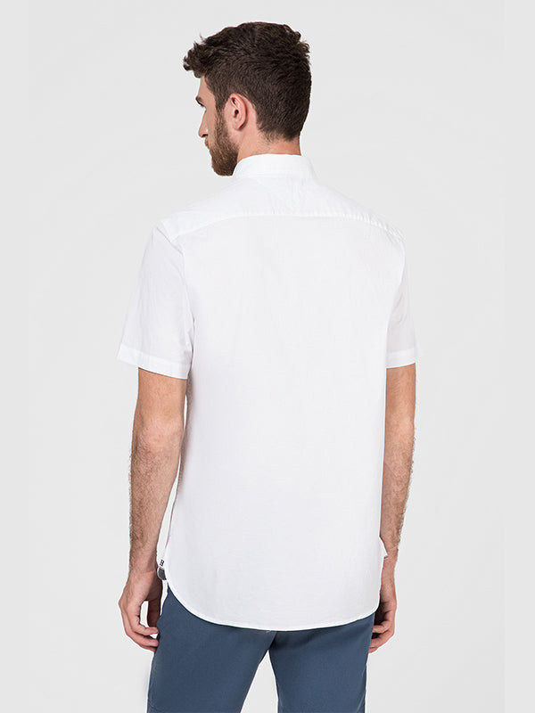 Stretch Poplin Shirt BRIGHT WHITE / L