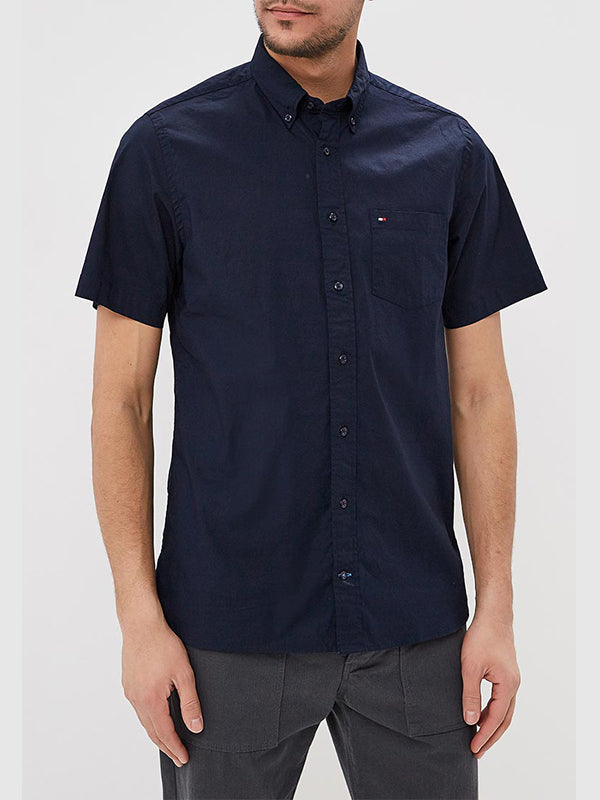 Stretch Poplin Shirt SKY CAPTAIN / L