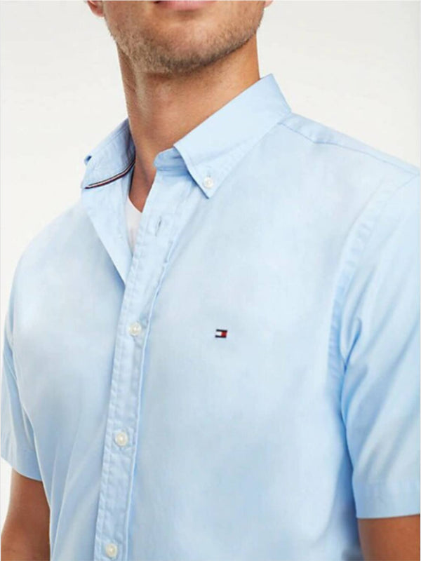 Stretch Poplin Shirt LIGHT SHIRT BLUE / L