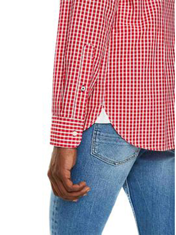 Slim Check Shirt HAUTE RED / BRIGHT WHITE / L