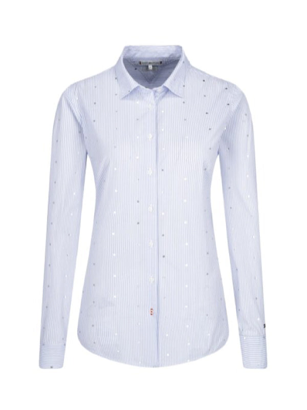 Millie Shirt Ls W2 MINI FOIL SQUARE / DUSK BLUE / 4