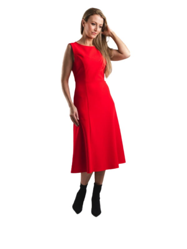 Angela Midi Dress Ns TRUE RED / 10