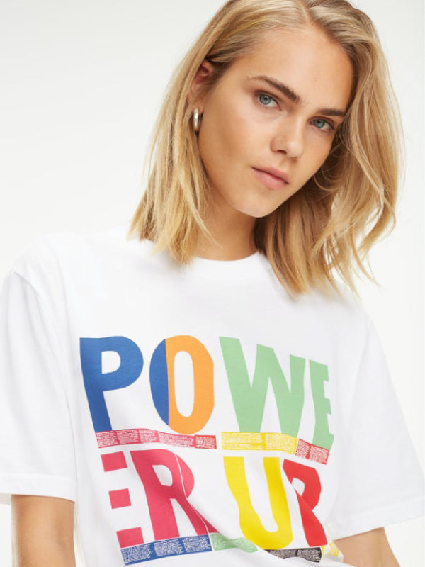 Tora Open Nk Tee Ss CLASSIC WHITE / POWER UP / L