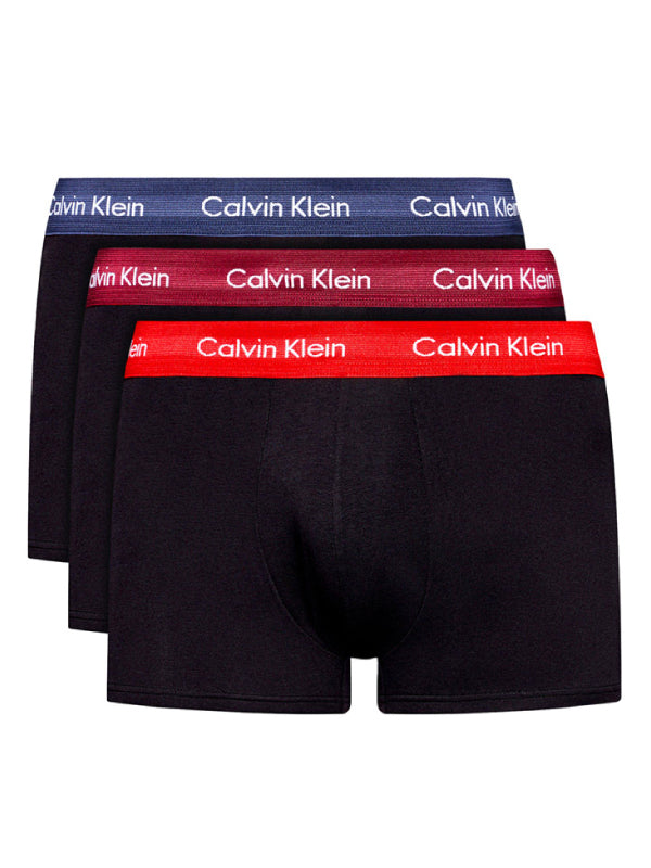 Low Rise Trunk 3Pk B- NAVY/ LUSH BURGUNDY/ RED LOGO / L