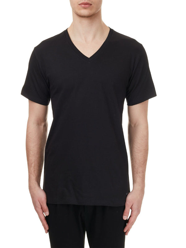 S/S V Neck 3Pk BLACK / L