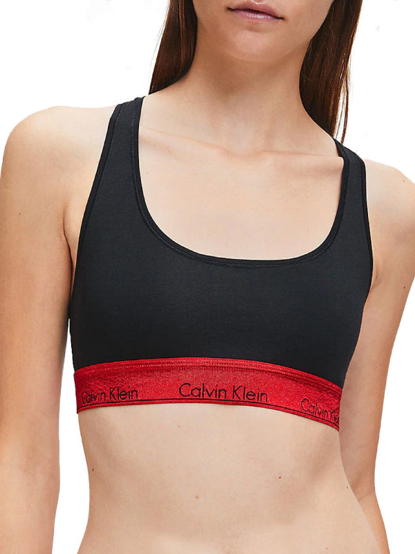 Unlined Bralette BLACK_RED GALA WB / L