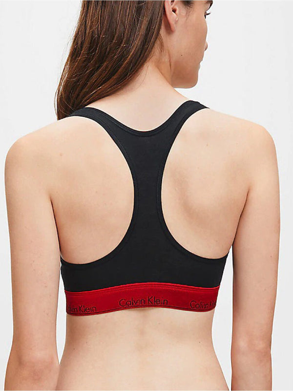 Unlined Bralette BLACK_RED GALA WB / L