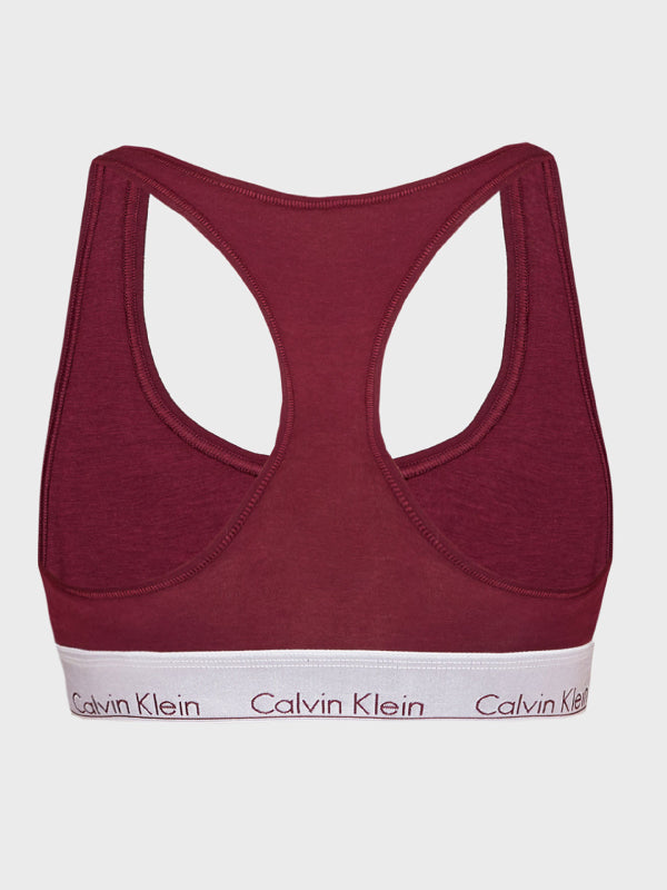 Unlined Bralette LUSH BURGUNDY_SILVER WB / L