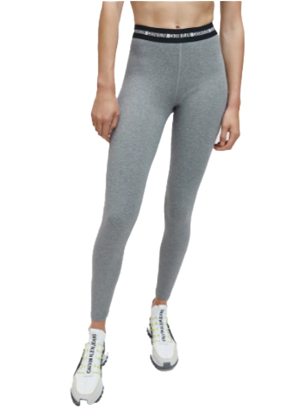 Wo - Cotton Elastane Tight MEDIUM GREY HEATHER / L