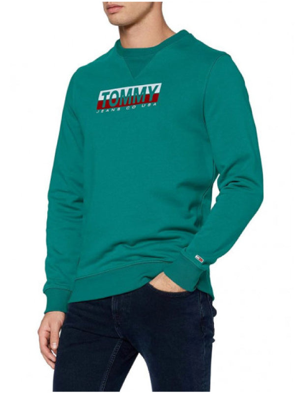 Tjm Essential Split Box Crew Midwest Green / L