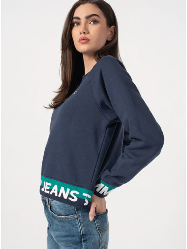 Tjw Branded Hem Sweatshirt Twilight Navy / L