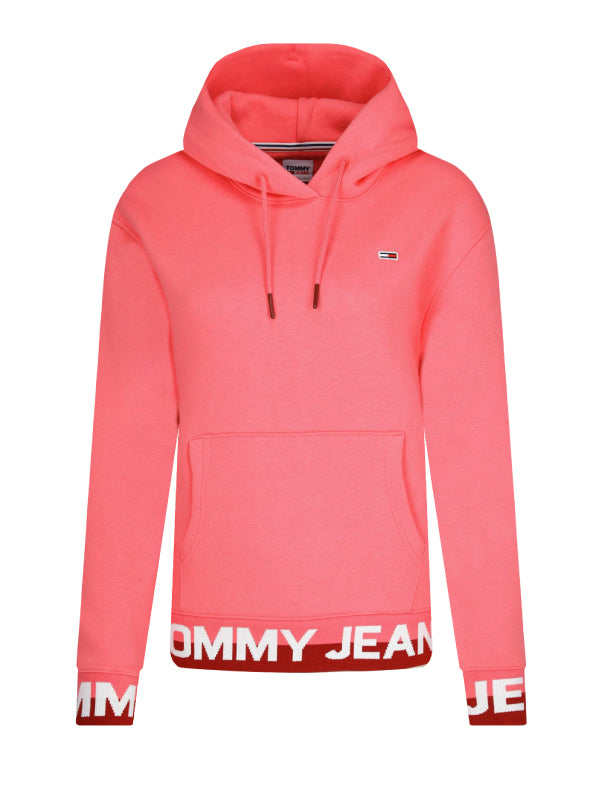 Tjw Branded Hem Hoodie Glamour Pink / L