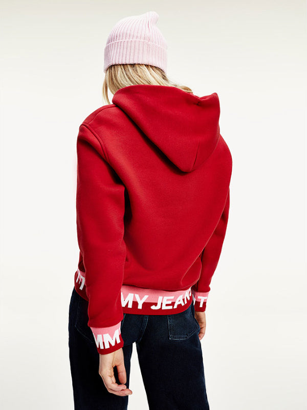 Tjw Branded Hem Hoodie Wine Red / L