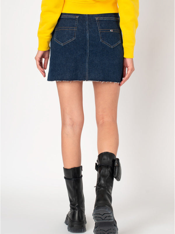 Short Denim Skirt Oldbcf Oslo Dark Blue Com / NI30