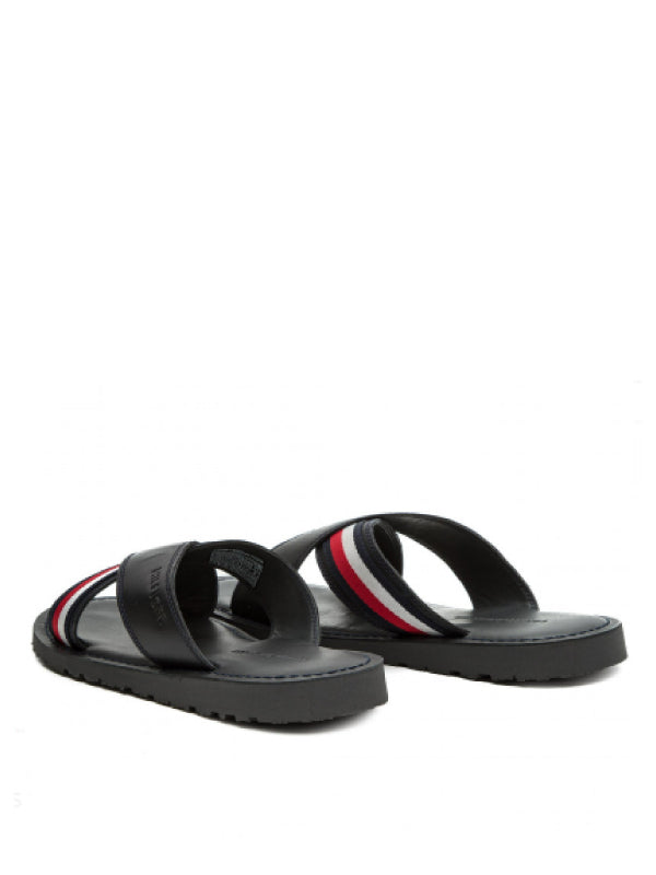 Criss Cross Leather Sandal MIDNIGHT / 42