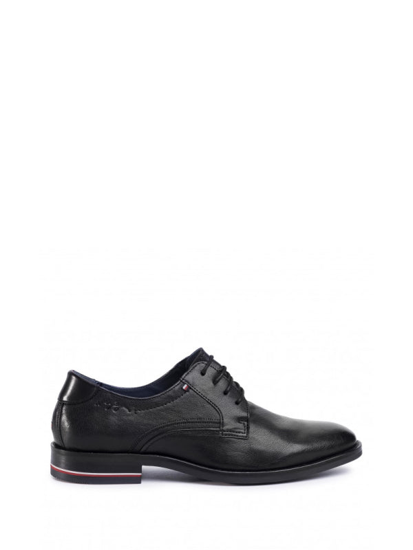 Signature Hilfiger Leather Shoe Black / 42