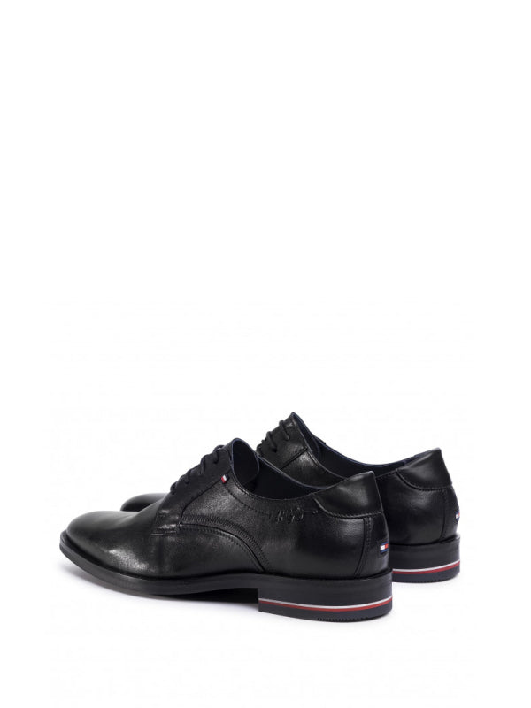 Signature Hilfiger Leather Shoe Black / 42