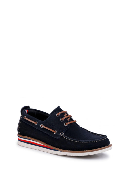 Suede Hilfiger Boatshoe Desert Sky / 42