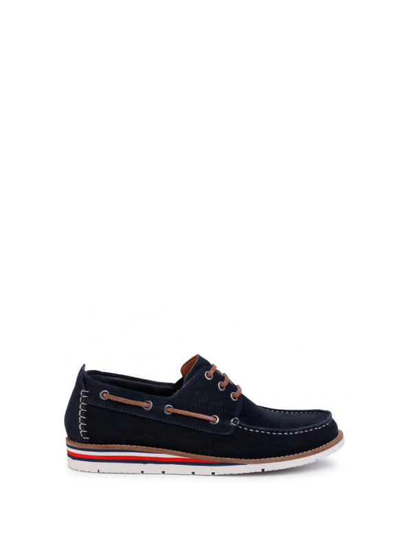 Suede Hilfiger Boatshoe Desert Sky / 42