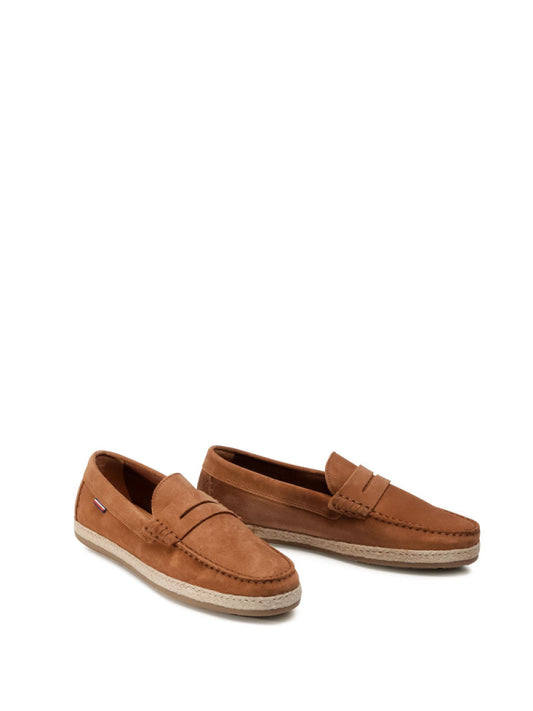 Casual Suede Espadrille Driver Natural Cognac / 42