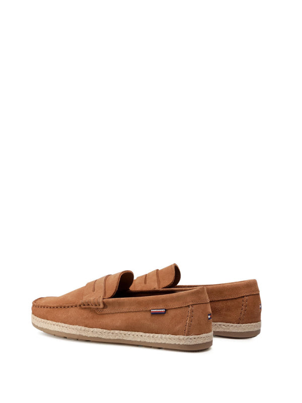 Casual Suede Espadrille Driver Natural Cognac / 42