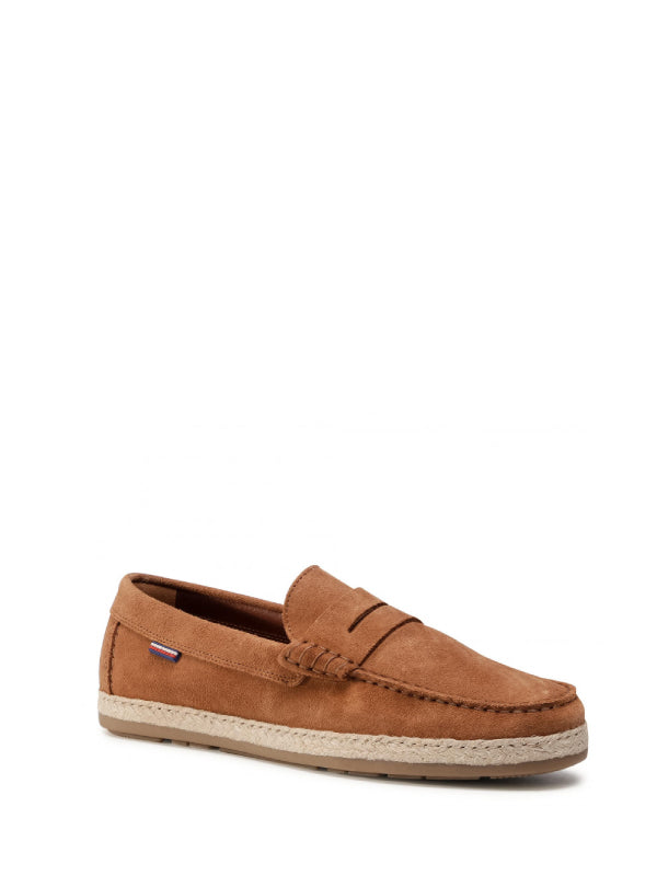 Casual Suede Espadrille Driver Natural Cognac / 42