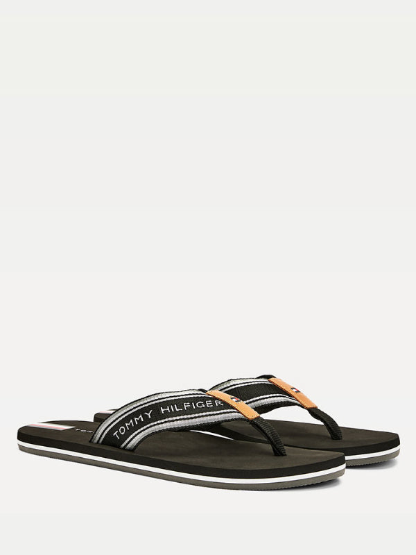 Hilfiger Logo Tape Beach Sandal Black / 42