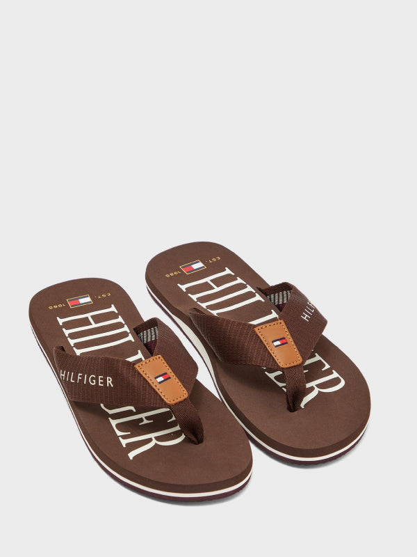 Big Hilfiger Flip Flop Cocoa / 42