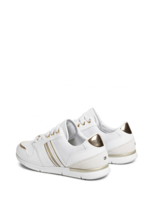 Metallic Lightweight Sneakers White/Light Gold / 36