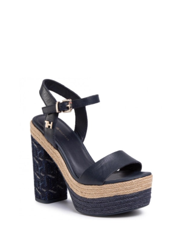 Th Raffia High Heel Sandal Black / 36