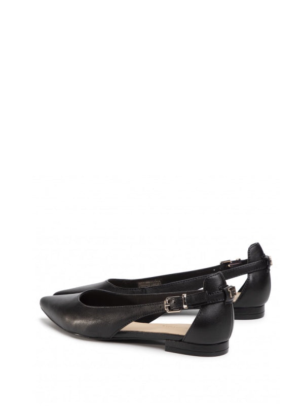 Feminine Leather Ballerina Black / 36