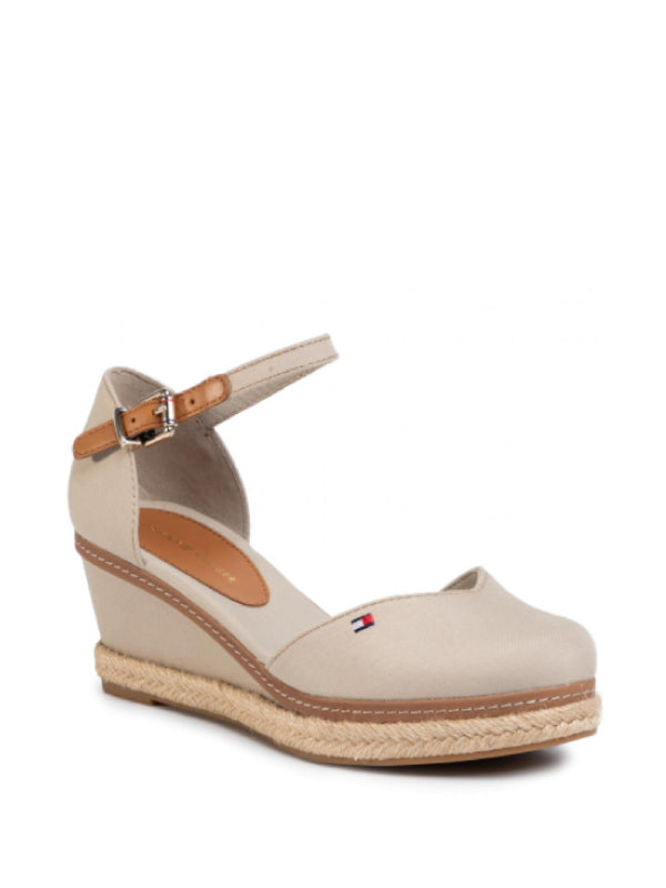 Basic Closed Toe Mid Wedge Stone / 36